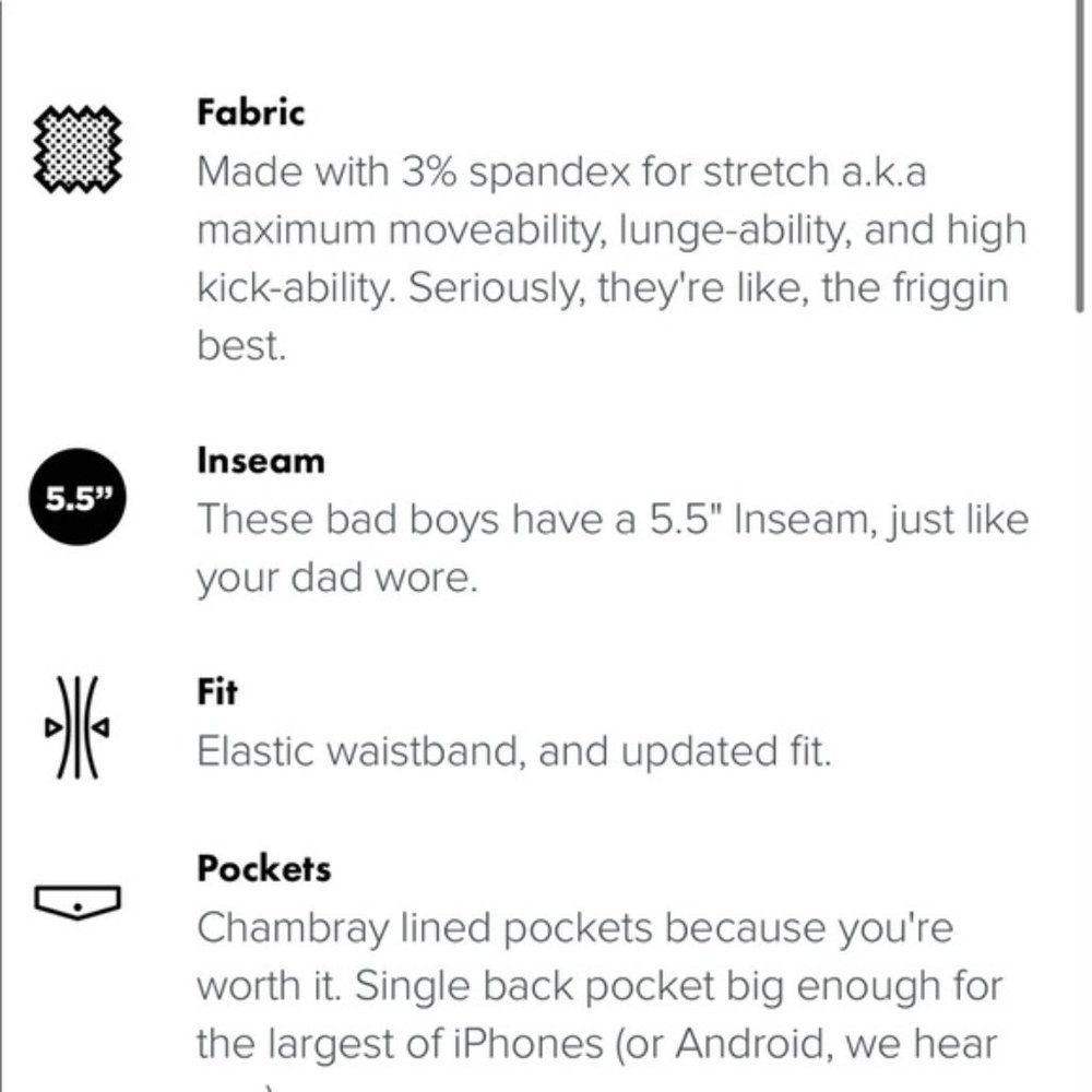 Chubbies The Armadas Stretch Shorts 5.5” Navy Blue - Picture 2 of 7